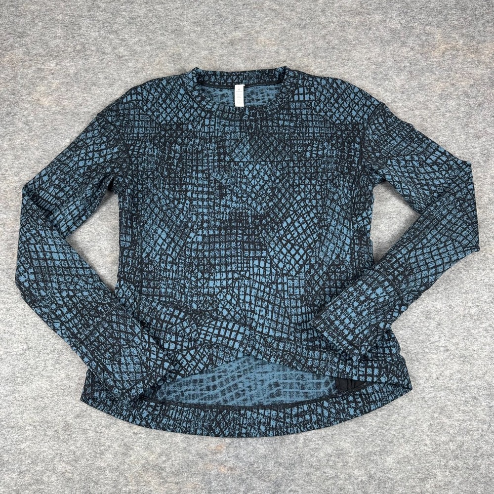 Lululemon Close to Crossing Long Sleeve Jacquard Tectonic Shipmate Womens Large